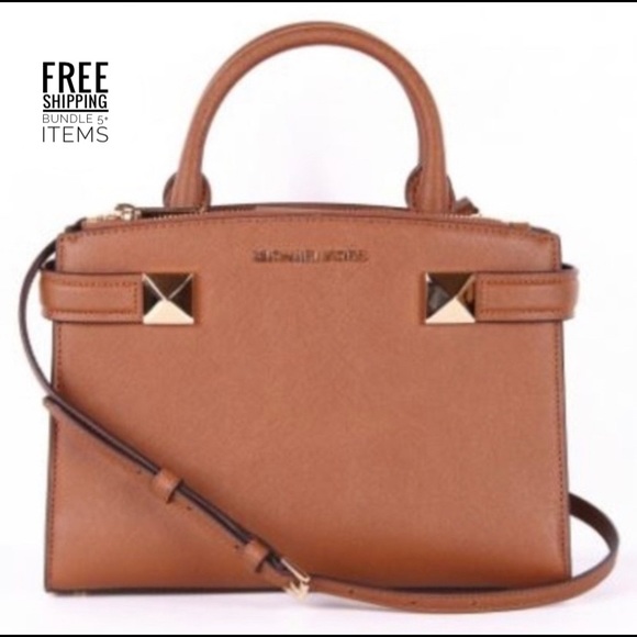 Michael Kors Handbags - Michael Kors Karla Small Leather Satchel - NWT